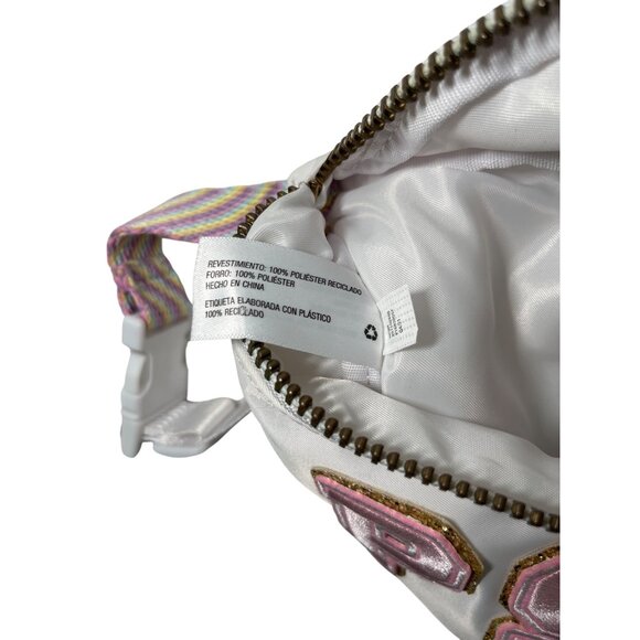 Juicy Couture /Stoney Clover White Fanny Pack‎ with PSA Bejeweled Patches - Picture 6 of 11